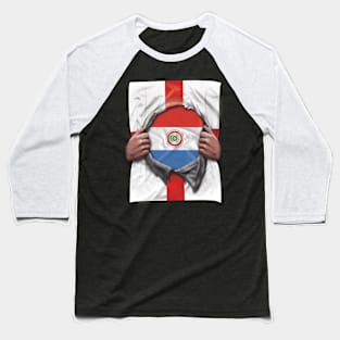 Paraguay Flag English Flag Ripped - Gift for Paraguayan From Paraguay Baseball T-Shirt